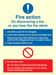 Basic Fire Action Notice